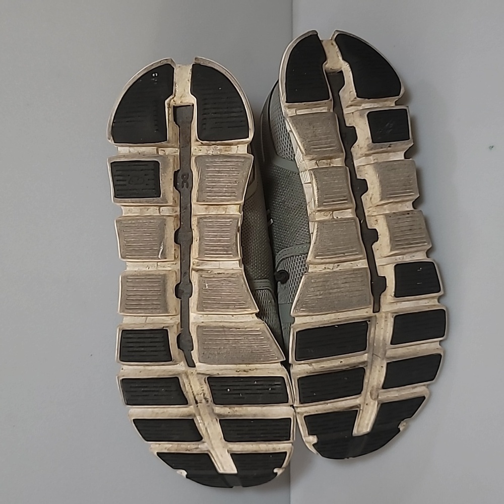 On Running Olive and Beige Athletic Shoes - Picture 11 of 15